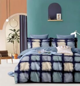 AURA- Fitted Bedsheet (upto 8 inches)- with 2 pillow cases (72 x 78 x 8 inches)