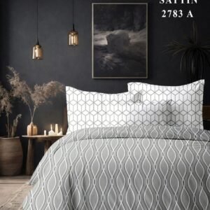 Starjoy Feathers- 250 TC pure cotton -(108 x 108 inches) King size bedsheet with 2 coordinate pillow covers